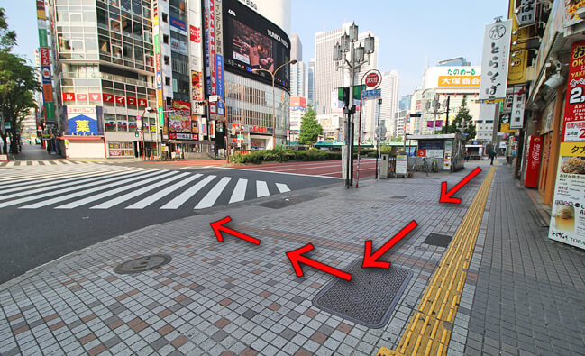 右側に「歌舞伎町」交差点