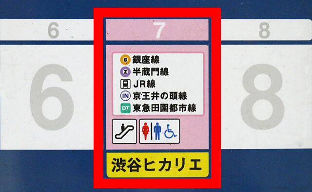 副都心線の出口のりかえ案内