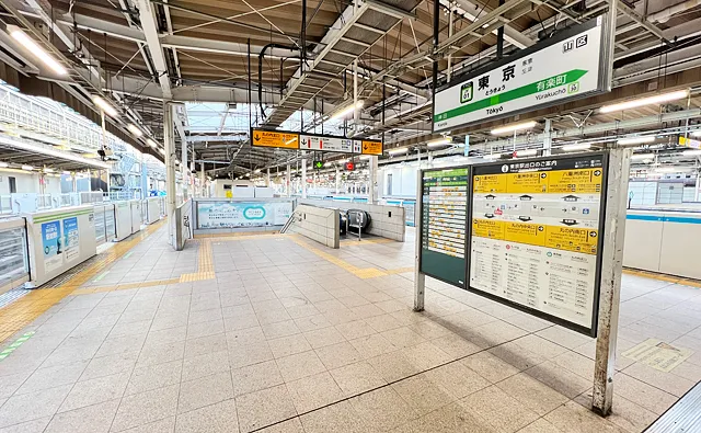 山手線の品川・渋谷方面ホーム