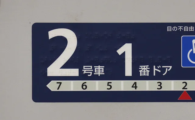 中目黒方面の乗車位置