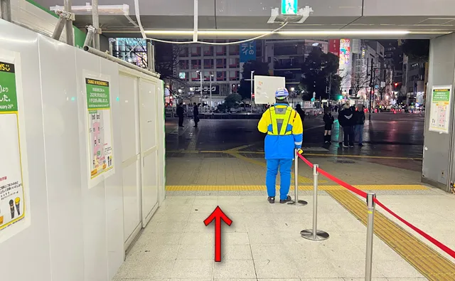 JR渋谷駅のハチ公口